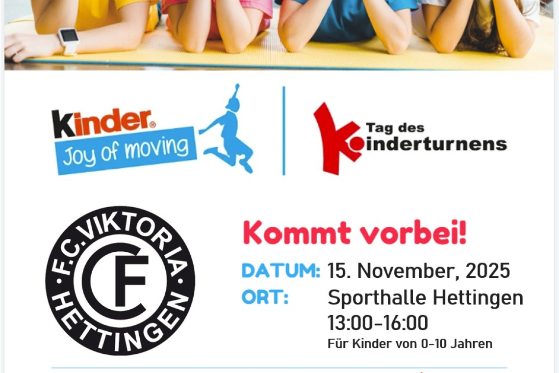 Kinderturntag am Samstag 15.11.2025