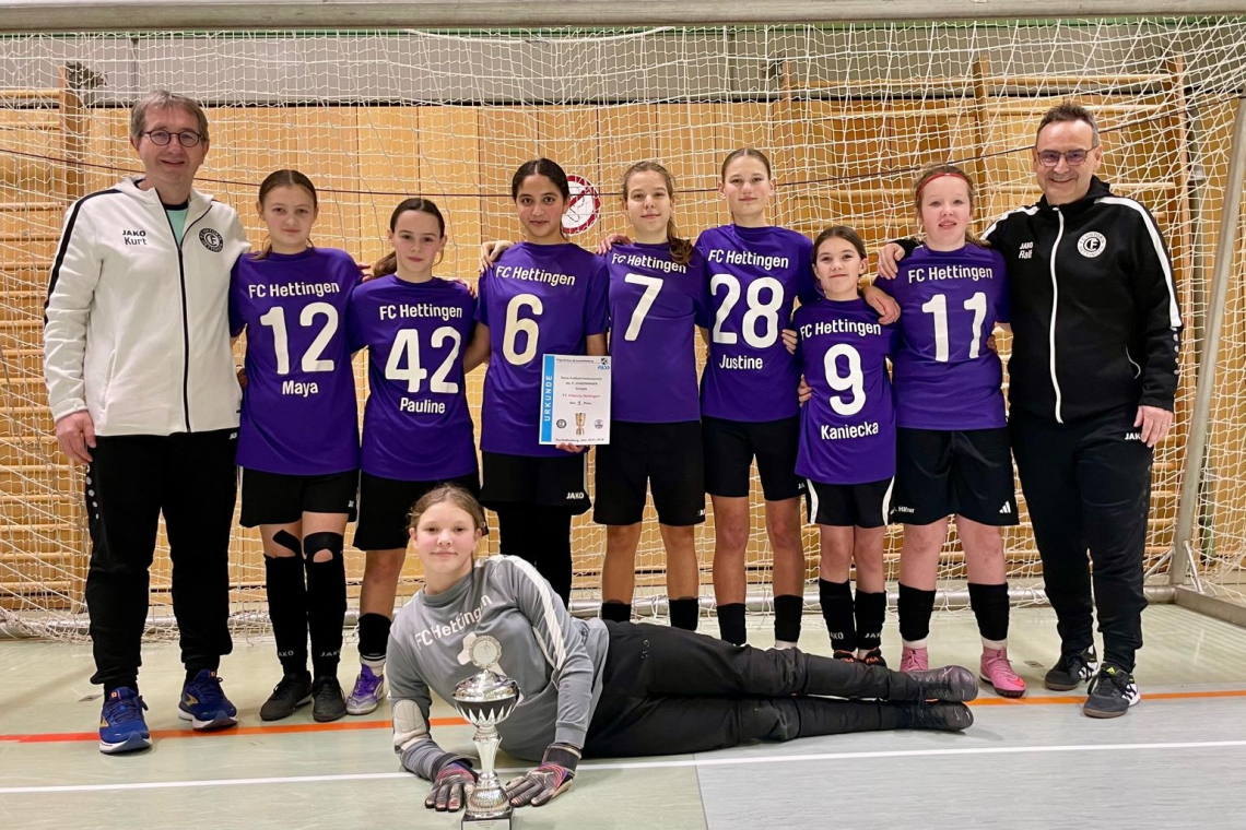 C-Juniorinnen holen Titel beim Futsal-Hallenturnier in Aschaffenburg