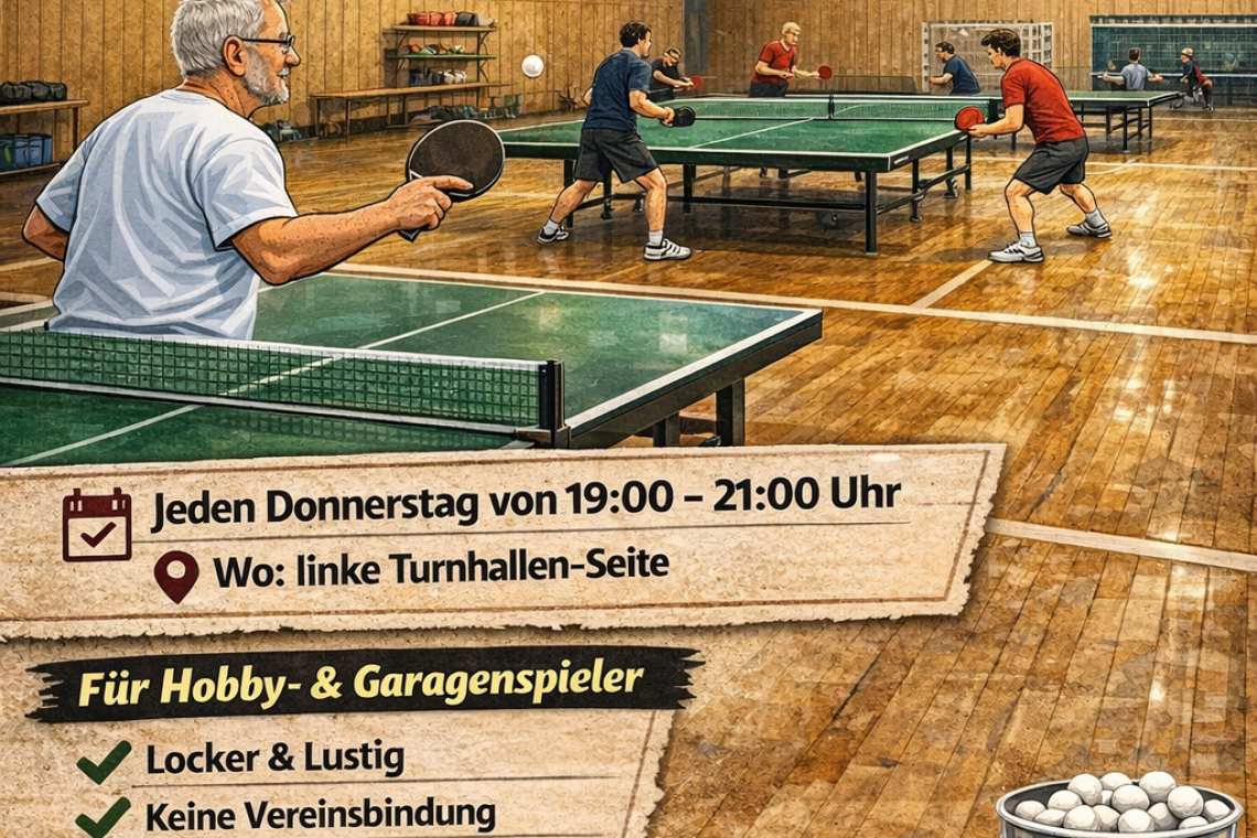 Tischtennis für Hinz und Kunz!